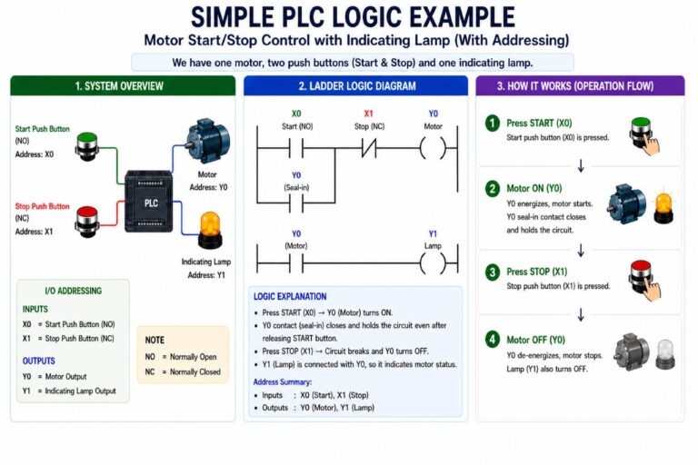 Simple PLC LOGIC Example